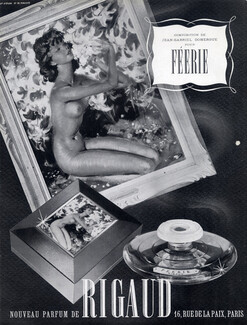 Rigaud (Perfumes) 1938 Feerie, Jean-Gabriel Domergue, Nude
