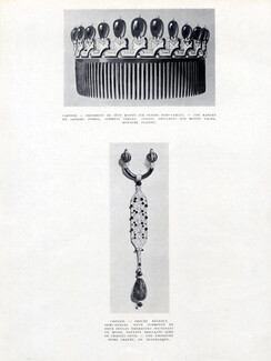 Cartier 1925 Ornement de tête monté sur Peigne Broche Régence