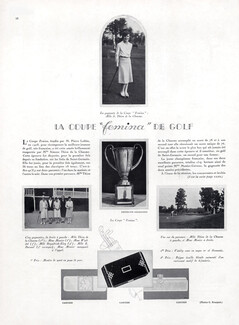 Cartier (Jewels) 1929 "Coupe Fémina de Linzeler-Argenson" Vanity Case, Peigne, Montre de Sport