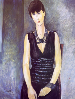 Yves Saint Laurent 1983 Tribute to Modigliani by Jean Louis Morelle