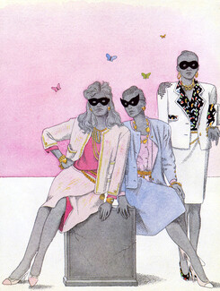 Chanel 1983 Pierre Le Tan Fashion Illustration