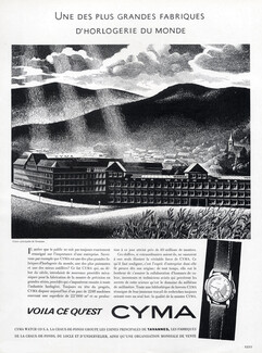 Cyma (Watches) 1950 Usines Principales de Tavannes Factory
