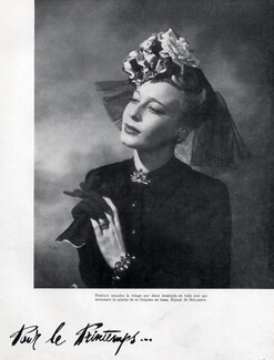 Caroline Reboux Hat & Mellerio 1941
