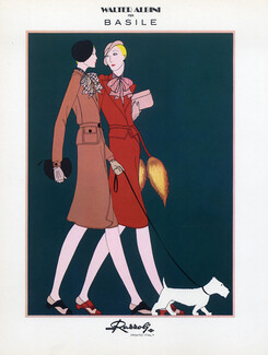 Basile 1971 Walter Albini Suit & Coat, Fox Terrier Dog