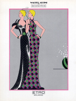 Walter Albini 1971 Misterfox Evening Gown Etro