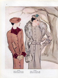 Karsavina 1934 Chanel Fashion Suit Fur