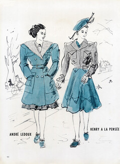 André Ledoux & Henry a la Pensée 1945 Sport Fashion, Jean Moral