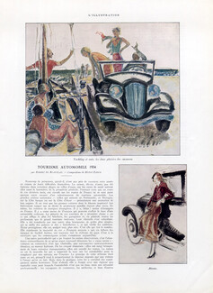 Tourisme Automobile, 1934 - Henri Farge Yachting and Car, Paris, Text by Robert de Beauplan, 4 pages