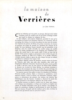 La Maison de Verrières, 1947 - Princesse de Liechtenstein par Mourgue, Text by Jean Cocteau