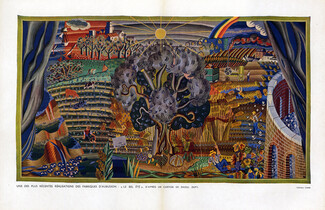 Raoul Dufy 1941 "Le Bel été" Tapisserie d'Aubusson, Tapestry