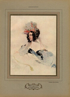 S.J.Rochard 1922 Elegante Portrait 18th Century Costume