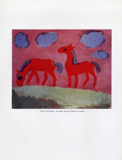 Van Dongen 1947 "Les Petits Chevaux" Horses