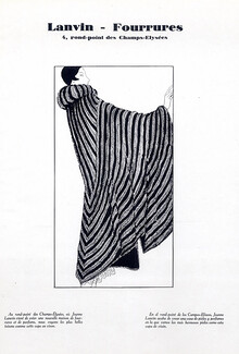 Jeanne Lanvin 1926 Evening Gown & Fur Coat