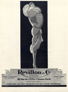 Revillon 1927 Fur Coat, Odap, Fashion Illustration