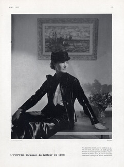 Chanel 1933 Jaquette Blouse & Canotier Princesse Sherbatow Photo Hoyningen-Huene