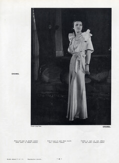 Chanel 1934 White Dress and Cape Satin, Photo Luigi Diaz