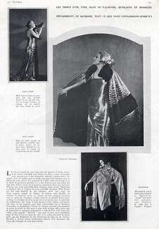 Paul Caret 1922 Evening Gown Cape, Photo Rehbinder