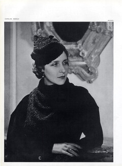 Caroline Reboux 1934 Photo Harry Meerson