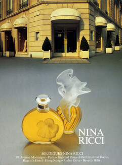 Nina Ricci (Perfumes) 1985 Shop Paris