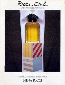 Nina Ricci (Perfumes) 1989 Ricci-Club for Man