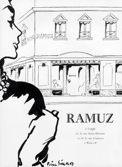 Ramuz 1957 Fashion Shop, Angle de la Rue St Honoré et la rue Cambon, Pierre Simon