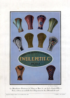 F.Weil E.Petit 1925 Medaille d'Or aux Arts Décoratifs Wooden Heels