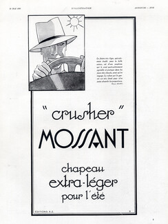 Mossant (Hats) 1930 Feutre Crusher