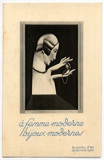 La Gerbe d'Or (Jewels) 1928 Leaflet, Art Deco
