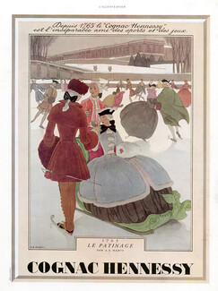 Hennessy 1938 Le Patinage, Marty, Ice Skating