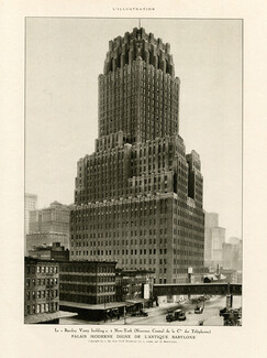 Barclay Vesey Building New York City 1927 Babylonian Skyscraper Photo
