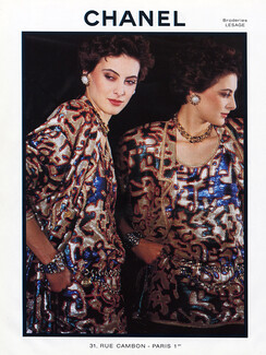 Chanel 1985 Inès de la Fressange Lesage Embroidery