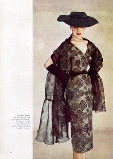 Balenciaga (Couture) 1952 Organza Dress, Abraham