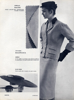 Balenciaga (Couture) 1952 Suit, Racine (Fabric)