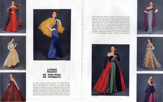 Balenciaga Fath Paquin Desses Dior... 1951 Evening Gown