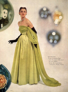 Balenciaga 1950 Evening Gown, Coudurier Fructus Descher