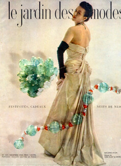 Balenciaga (Couture) 1948 Evening Gown, Van Cleef & Arpels Jewels