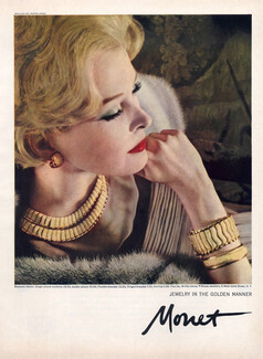 Monet (Jewels) 1959 Flexible Bracelet Necklace Earring