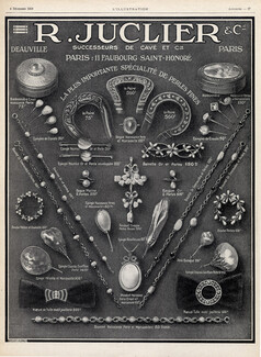 Juclier & Cie (Jewels) 1913 Art Nouveau Style Pearls