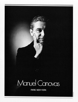 Manuel Canovas 1987 Portrait Photo Jean Larivière