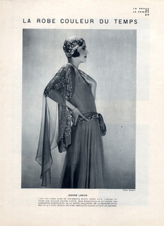 Jeanne Lanvin 1930 Evening Gown Jaquette & Béguin Photo Scaioni