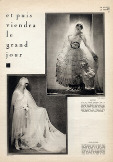 Jeanne Lanvin & Jean Patou 1927 Wedding Dresses Photo Scaioni Fashion Photography
