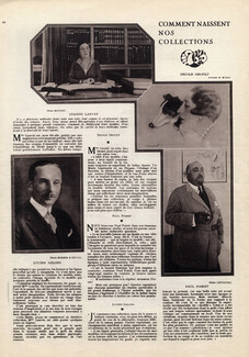 Comment Naissent Nos Collections, 1927 - Jeanne Lanvin, Nicole Groult, Paul Poiret, Lucien Lelong