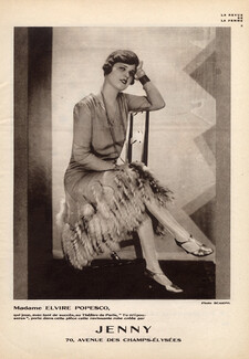 Jenny 1927 Evening Gown, Elvire Popesco, Fashion Photography Scaioni