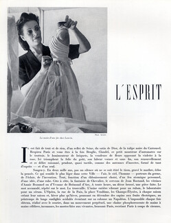 L'Esprit, 1951 - Jeanne Lanvin The Hand of a Fairy, Photo Schall
