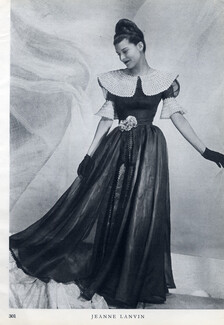 Jeanne Lanvin 1946 Evening Gown