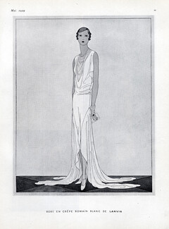 Jeanne Lanvin 1929 Evening Gown