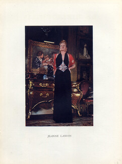Jeanne Lanvin 1945 Evening Gown, Photo Vals & Gils