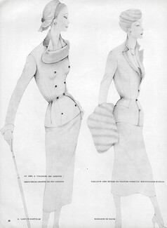 Lanvin-Castillo & Madeleine de Rauch 1952 Suit