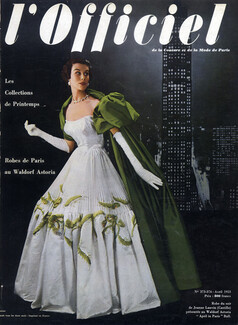 Jeanne Lanvin 1953 Evening Gown, Pottier, Officiel Cover