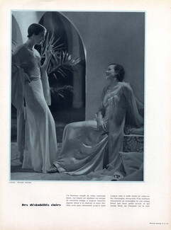 Jeanne Lanvin & Hélène Yrande 1933 Housecoats, Nightgown